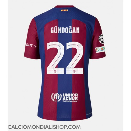 Maglie da calcio Barcelona Ilkay Gundogan #22 Prima Maglia 2023-24 Manica Corta